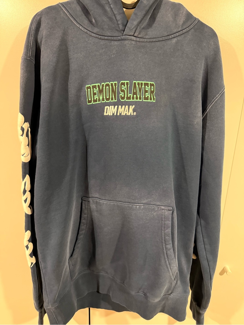 Tanjiro Graphic Hoodie - Navy Dim Mak - Picture 4 of 5